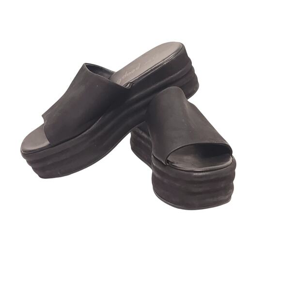 Free People Harbor Flatform Sandals Black EU 38 / 8 US - Picture 8 of 9